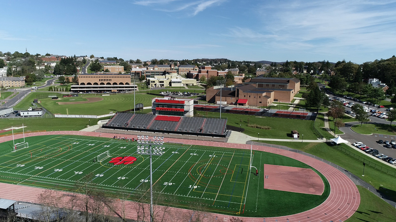 drone view of FSU outdoor athletic facilities